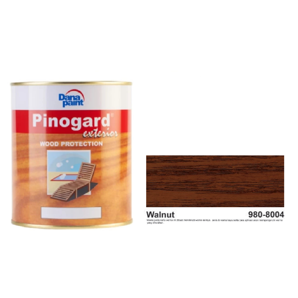 Cat Kayu Exterior DANA PAINT WOOD PROTECTION PINOGARD - WALNUT 980-8004//Cat Kayu Luar Bagus Berkual
