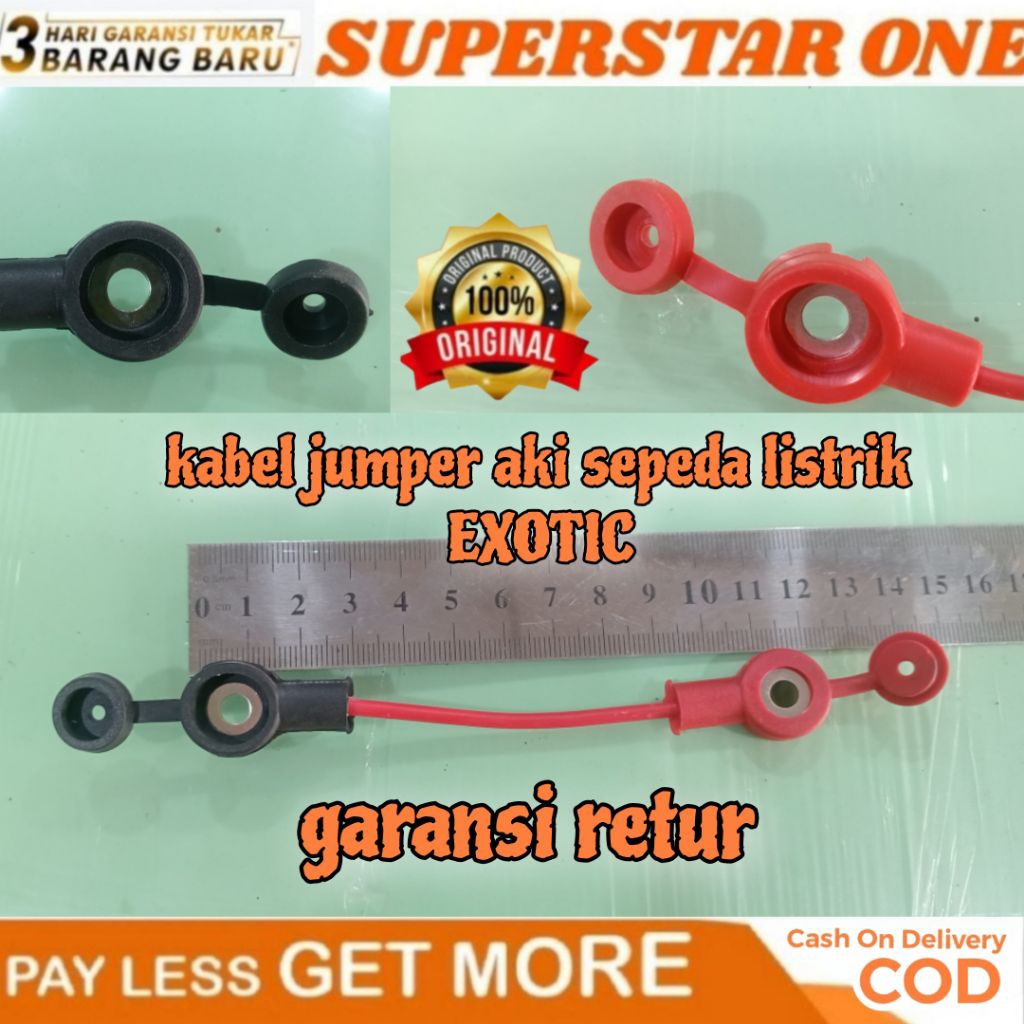 kabel jumper/jemper aki sepeda listrik exotic