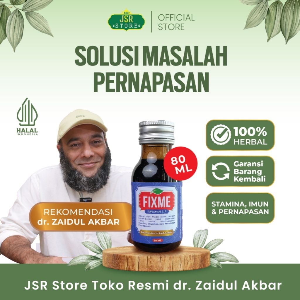 

Fixme Dr Zaidul Akbar Asli 100% Produk JSR 80gr