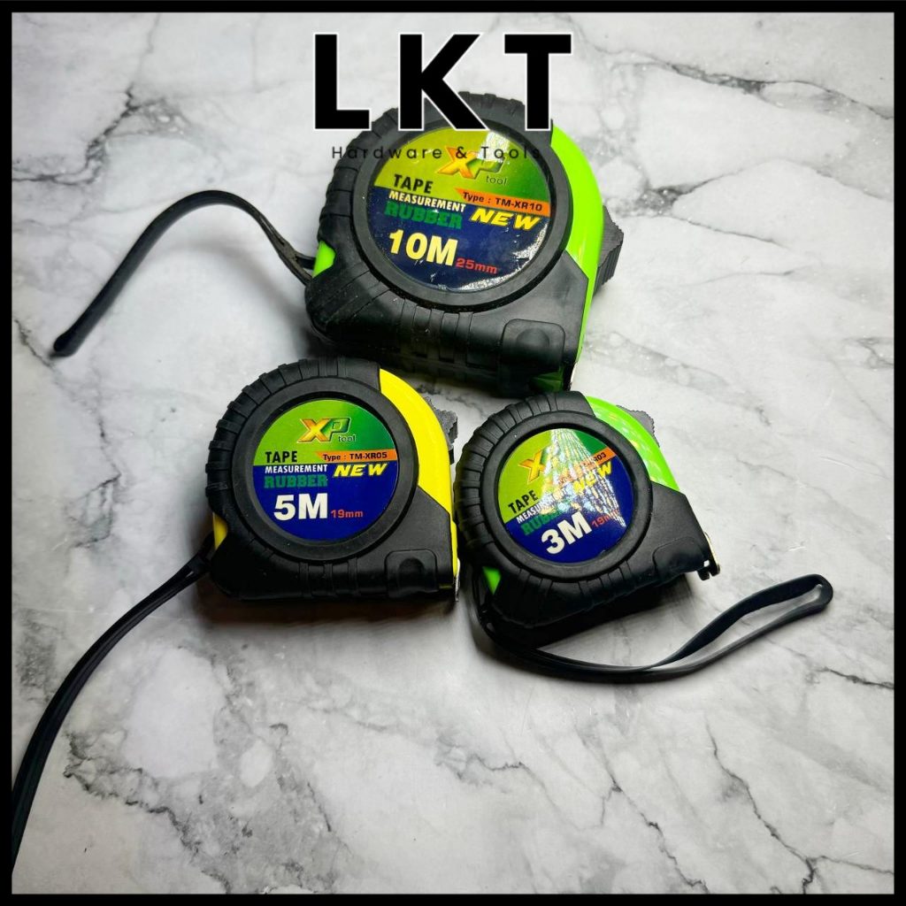 XPTOOL Meteran Roll Body Karet 3 5 7,5 10 Meter - Measuring Tape