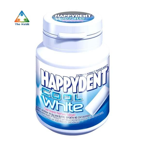 

(The Habit) HAPPYDENT WHITE BAKING SODA BOTOL 70 GR/ACTI 58 GR