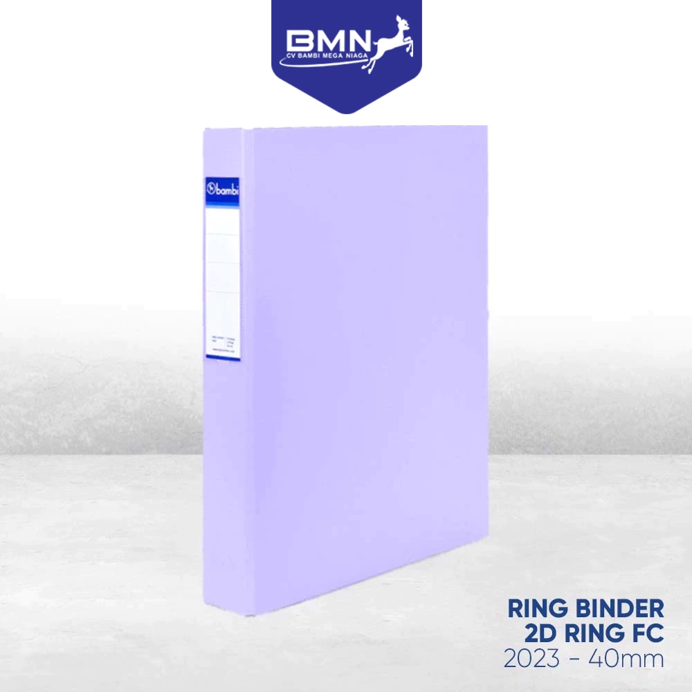 

Bambi Ring Binder Folio 2 Ring D-Type MID SIZE 40 mm kode 2023