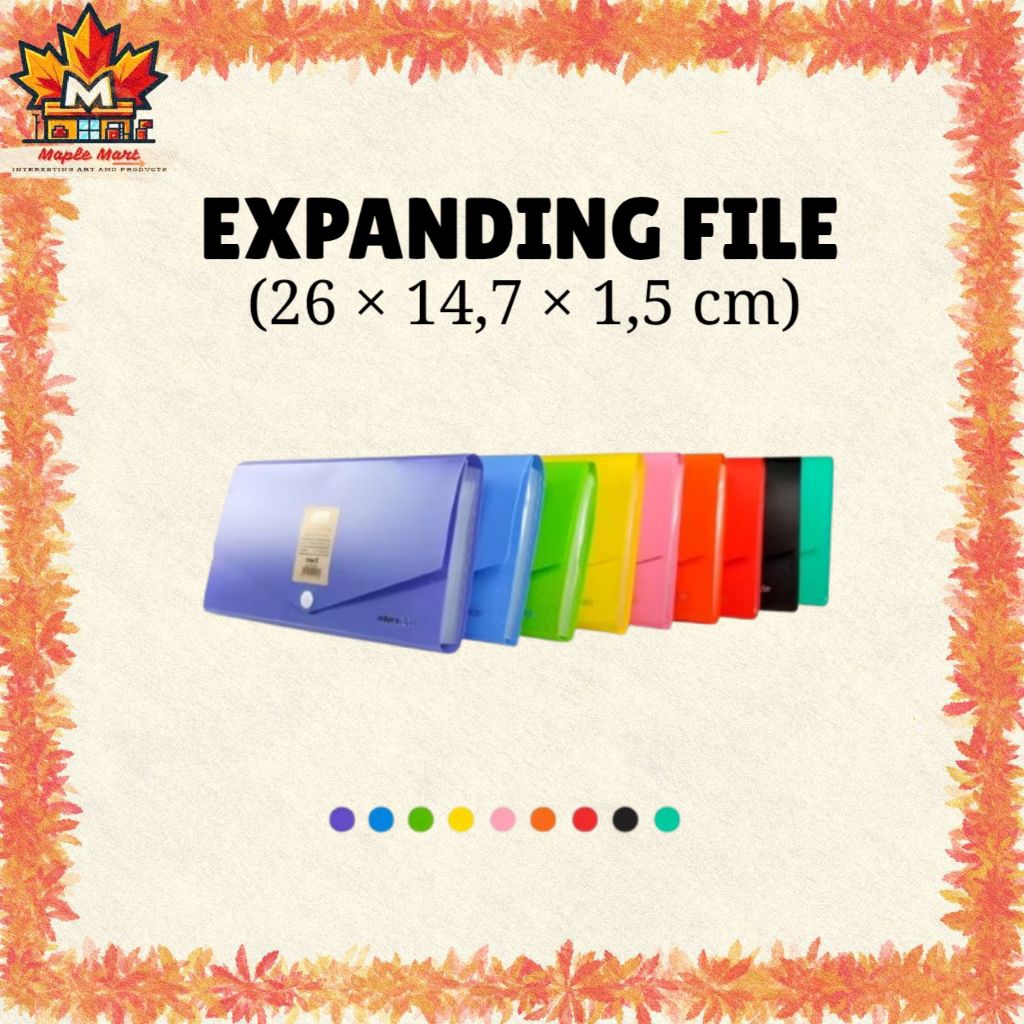 

Maple ATK - Map Expanding File / Penyimpanan Kertas Dokumen Kecil / Dompet Keuangan Terorganisir