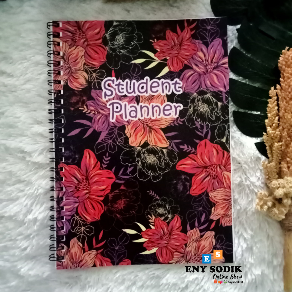 

ES88 BUKU STUDENT PLANNER UK 21,6X15,5CM JILID SPIRAL 100 HAL NON-CUSTOM / BUNGA