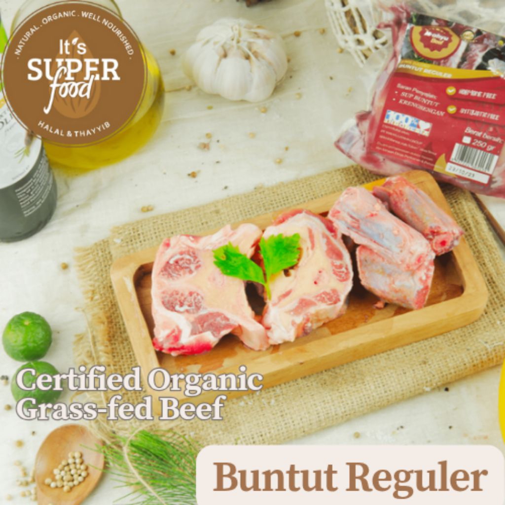 

Oxtail / Buntut Reguler Organic Grasssfed Wahyu Beef | Local Premium Beef | Daging Sapi Lokal | Sapi Sehat | Daging Sapi | Has Luar | Has Dalam | Daging Steak | Organik | Premium Beef | Buntut Sapi | It's Superfood | Superfood Store