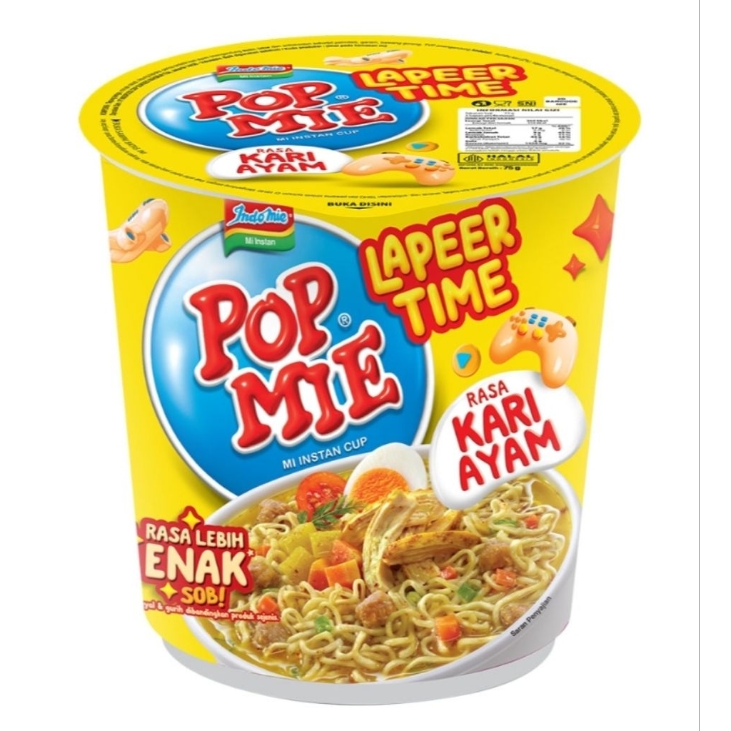 

POP MIE Mi Instan Cup Kari Ayam 75g