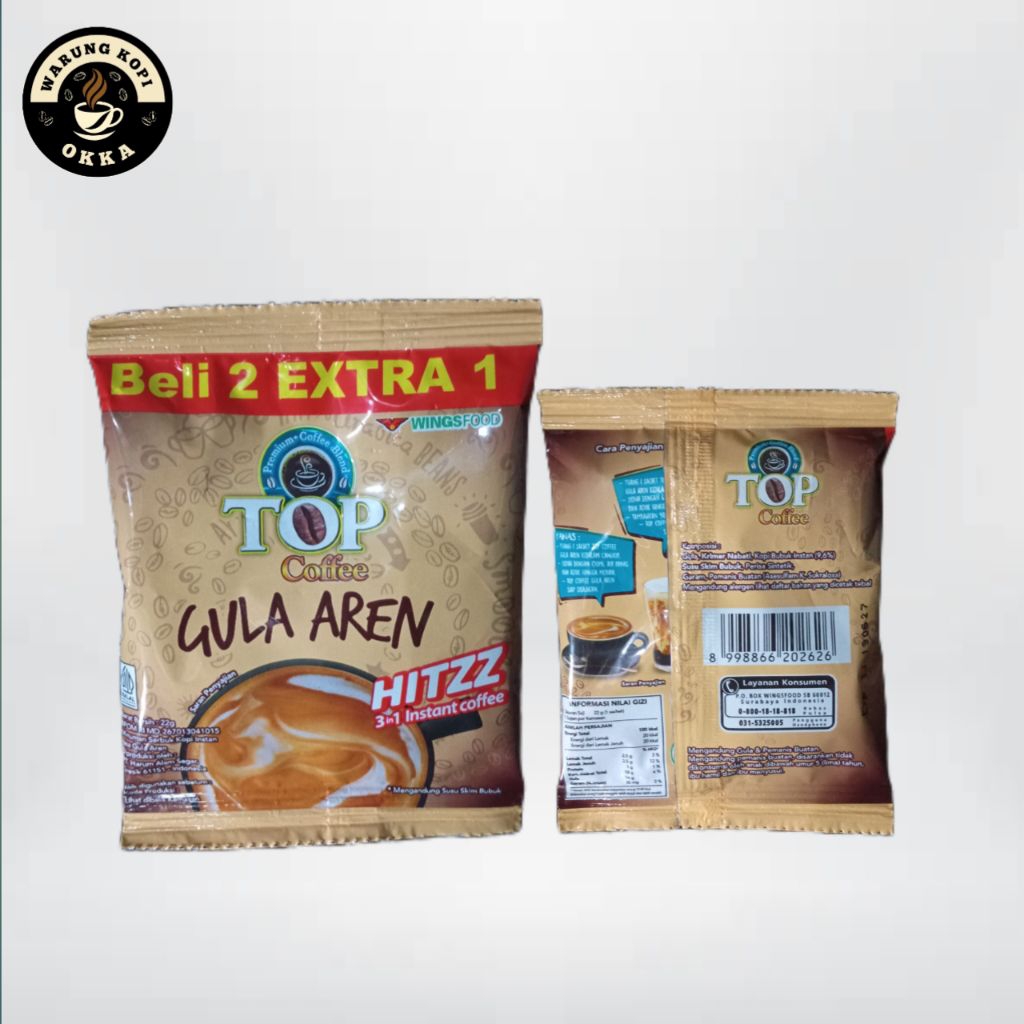 

Top Coffe Gula Aren 1 renceng 15sachet