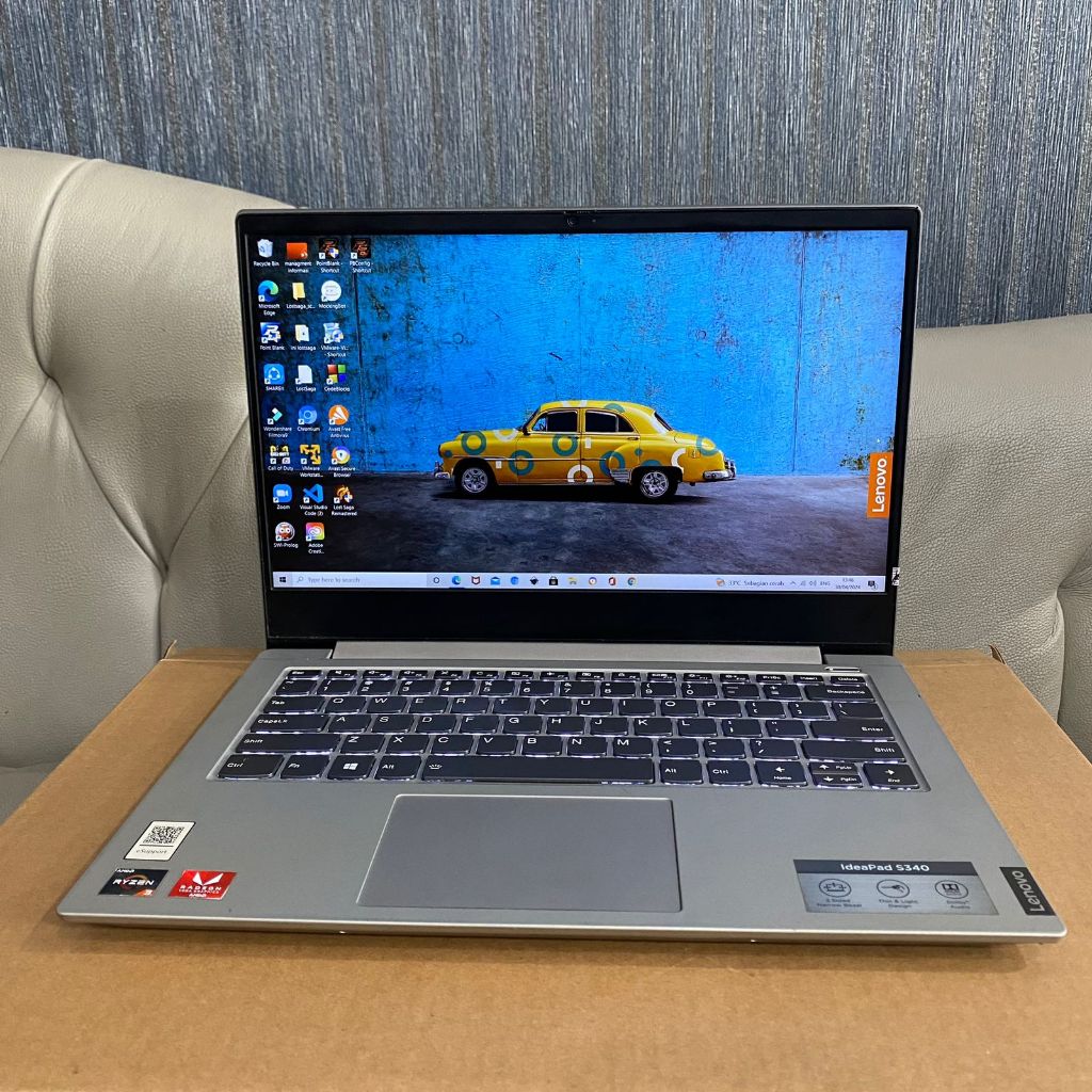 READY STOCK Laptop Lenovo Ideapad S340, Amd Ryzen 3 - 3200U, Amd Radeon Vega 3 Graphics, Ram 8Gb / 5