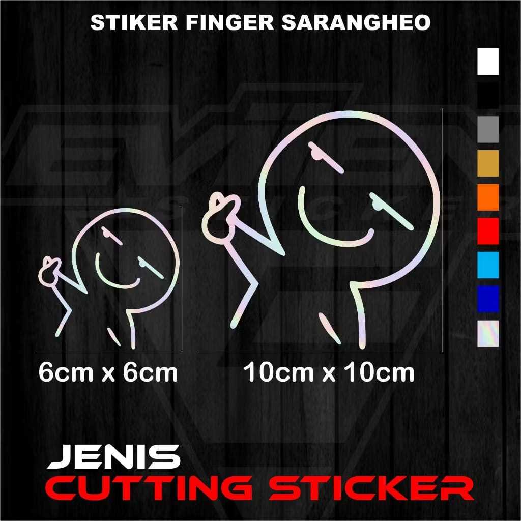 

CUTTING STIKER MEME SARANGHEO STIKER FINGER VIRAL (54)