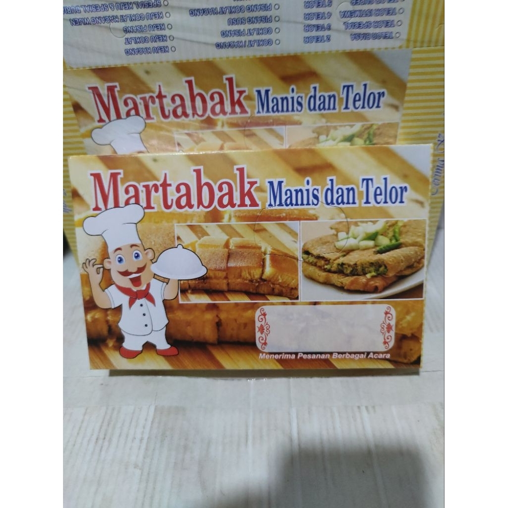 ( ISI 10 Pcs ) Kotak Martabak Manis dan Telor / kotak Kraft martabak / Box Martabak