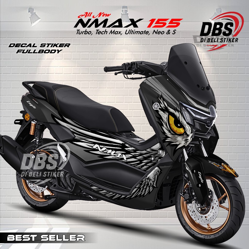 Decal Nmax New Turbo Neo Sticker Fullbody Desain Elang / Decal Nmax Turbo Full Body dbs139