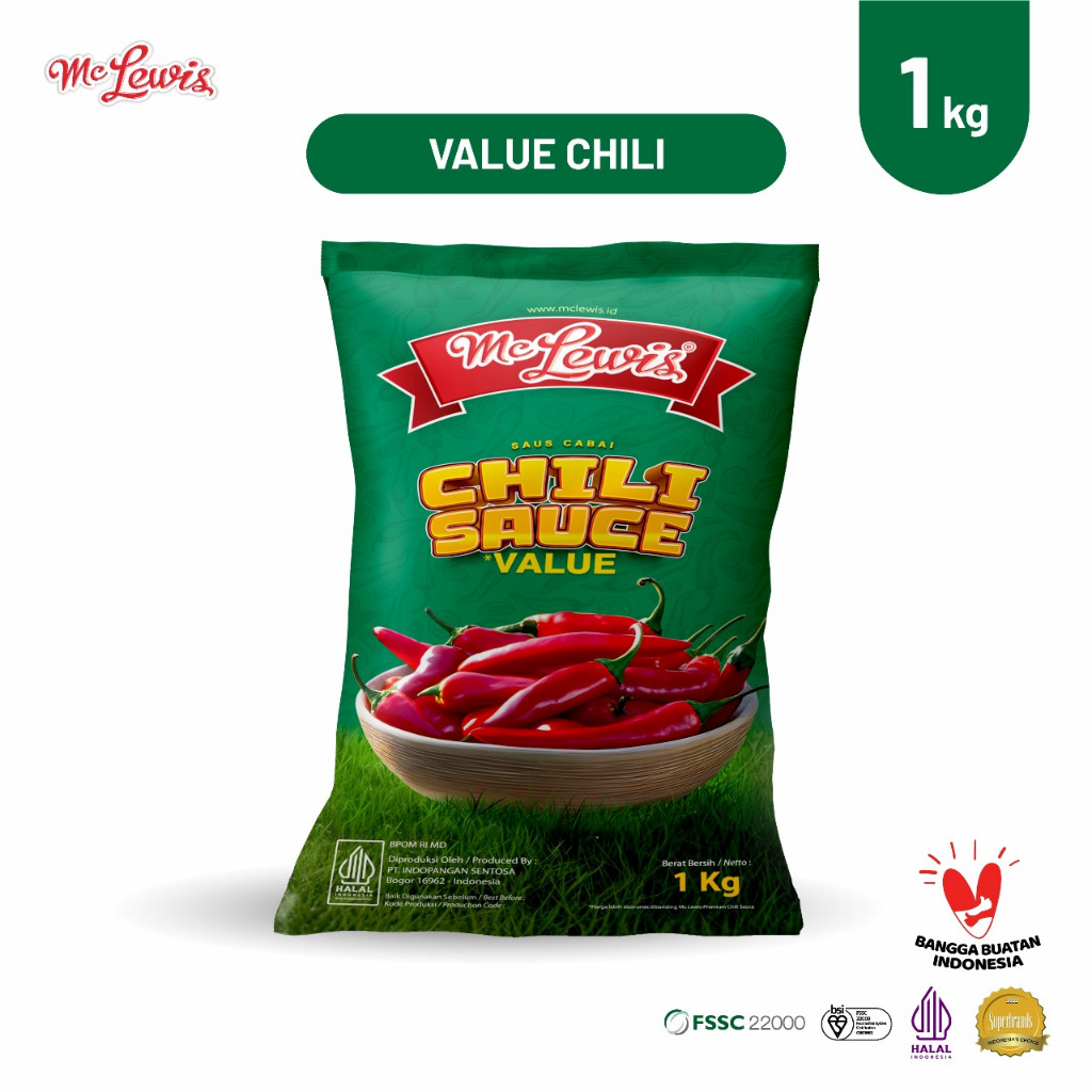 

Mc Lewis Chili Sauce Value - 1Kg