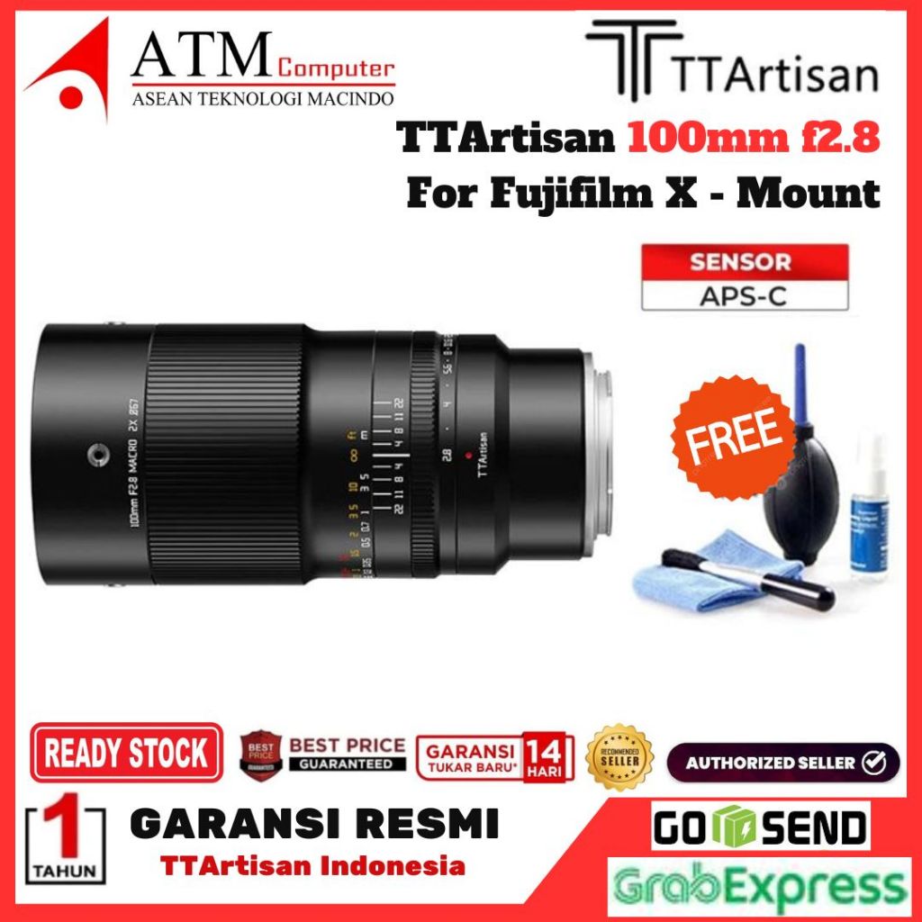 TTArtisan 100mm f2.8 2x Macro Lens FullFrame Garansi Resmi