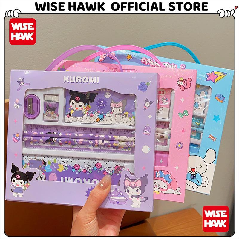 

WISE HAWK Pensil Box Paket Alat Tulis Lengkap/ Alat Tulis Lucu/ ATK Sekolah/ Alat Tulis Sekolah Lucu/ Stationary Set 7 in 1 Hadiah Anak