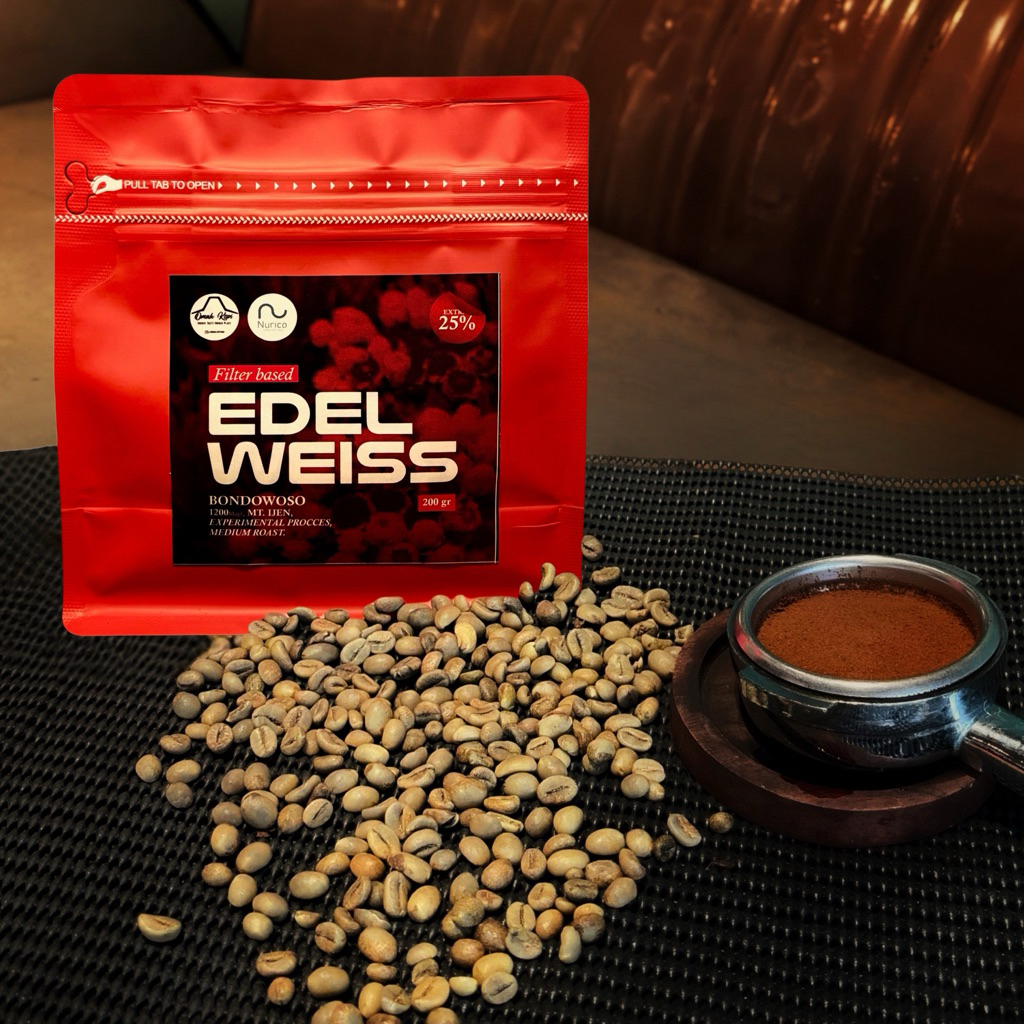 

Biji Kopi Arabika Ijen Edelweiss 200gr