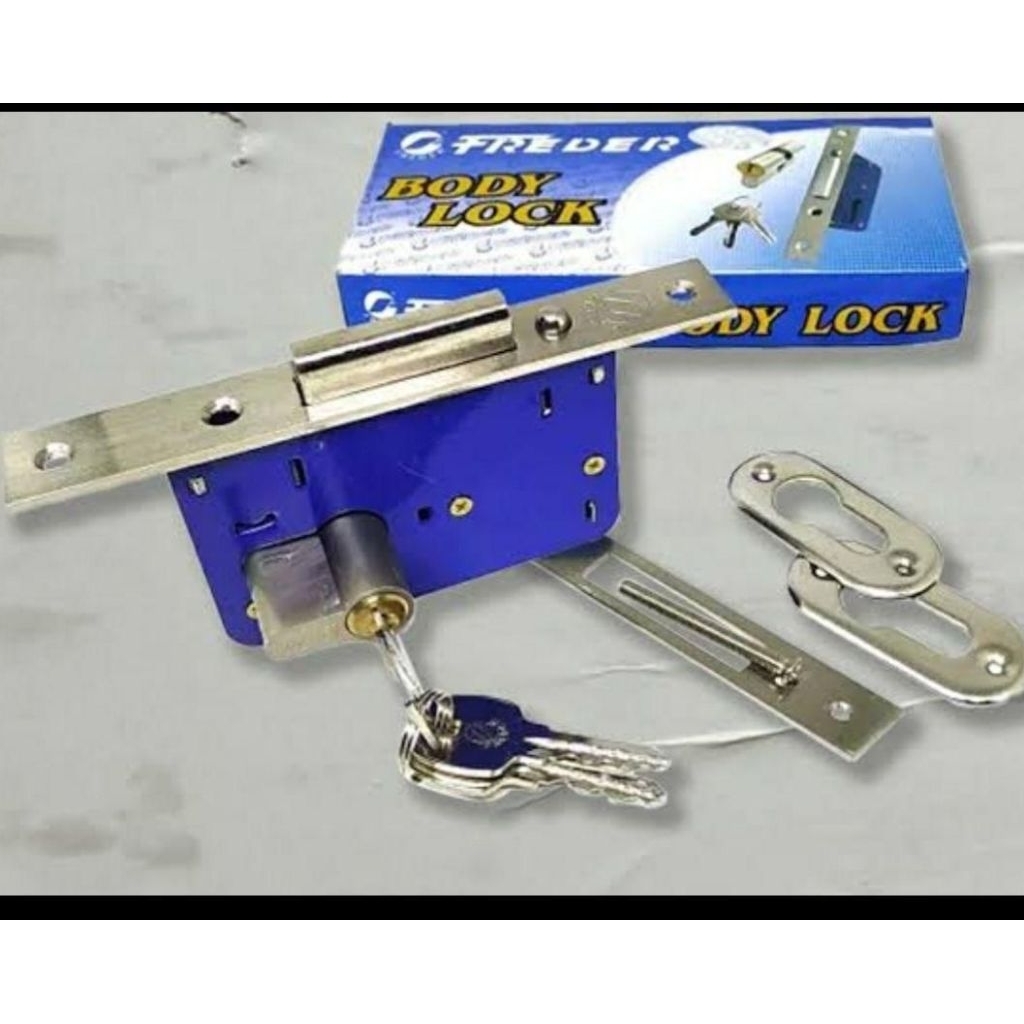Bodi Kunci Pintu Dorong Freder / Body Lock / Kunci pintu geser / Kunci Body pintu geser