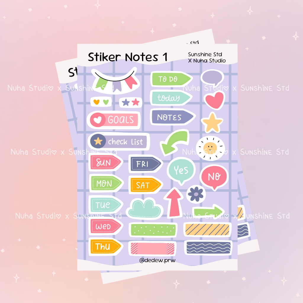 

Sticker Notes 1 Quote Aesthetic Estetik Stiker HP Laptop Botol Cute Waterproof Bujo