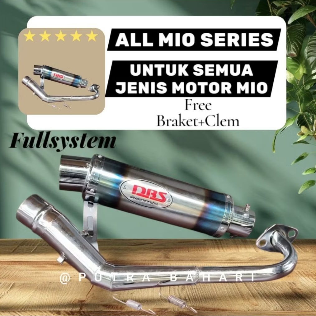 knalpot racing DBS bass padat,  untuk smua motor MATIC MIO/ALL TYPE MIO. Mio/sporty/Mio smile/Mio so