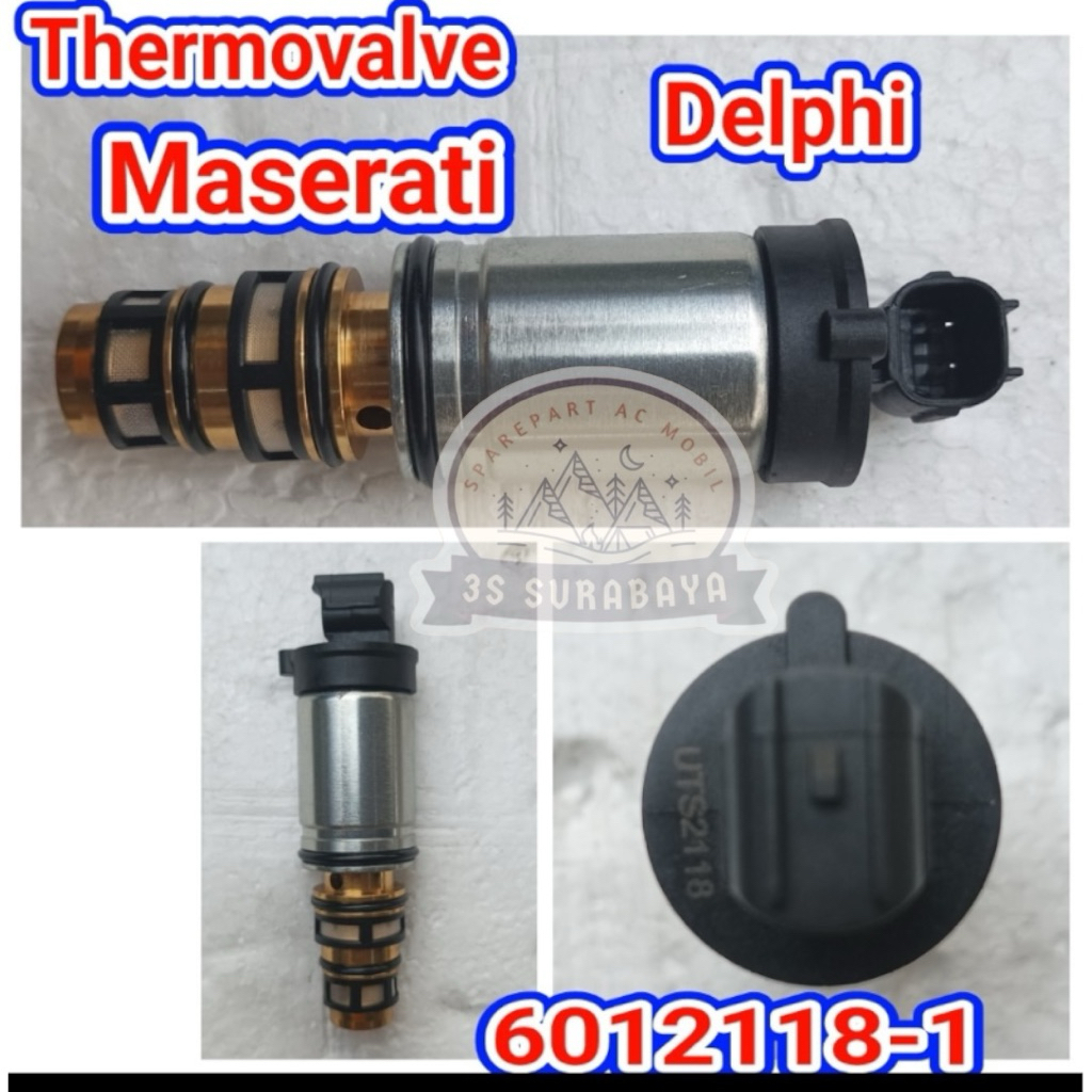 Control Valve Maserati Thermo Valve Selenoid Sensor Ac mobil Kompresor Kontrol Valve (Baru/New)