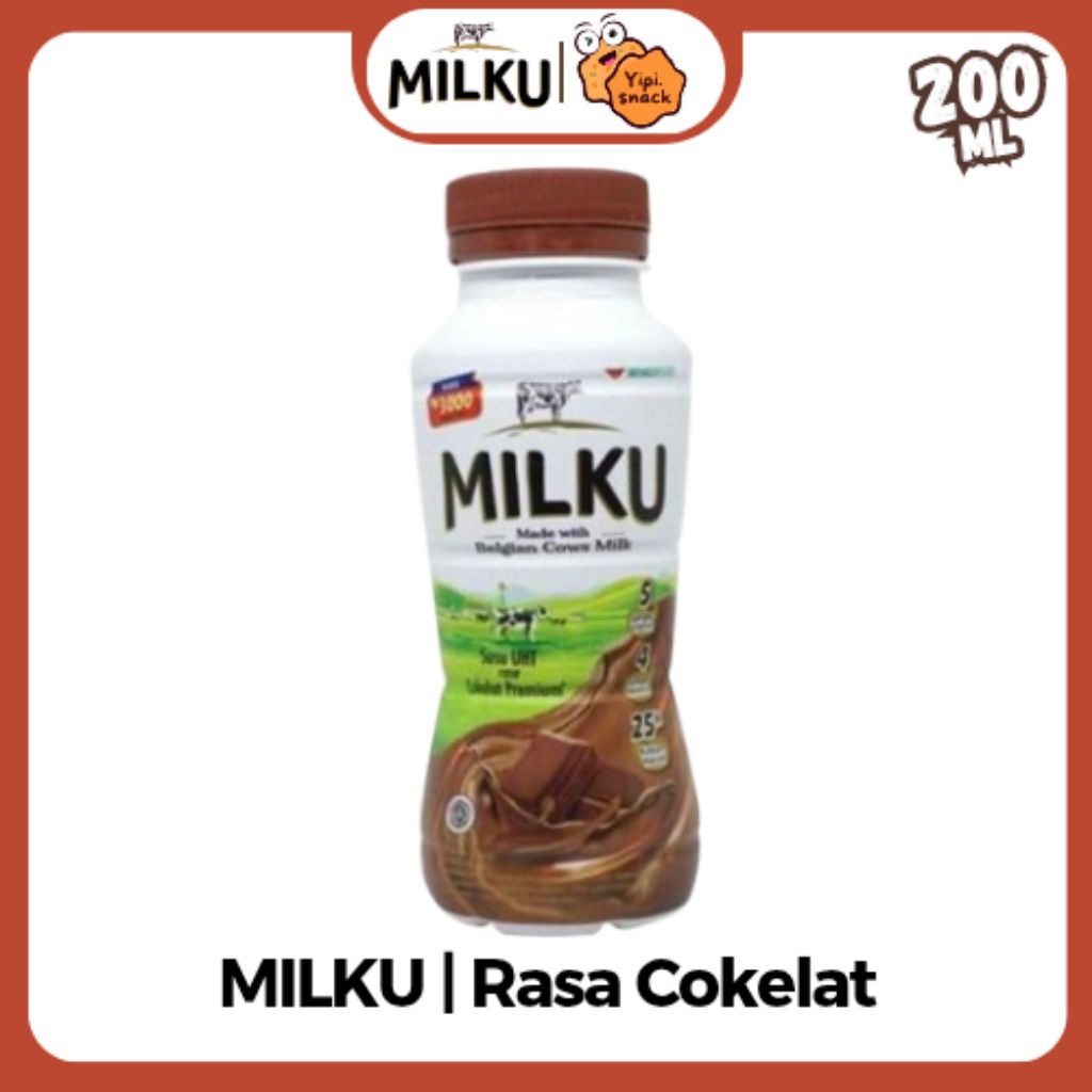 

MILKU Cokelat Susu UHT 200ml