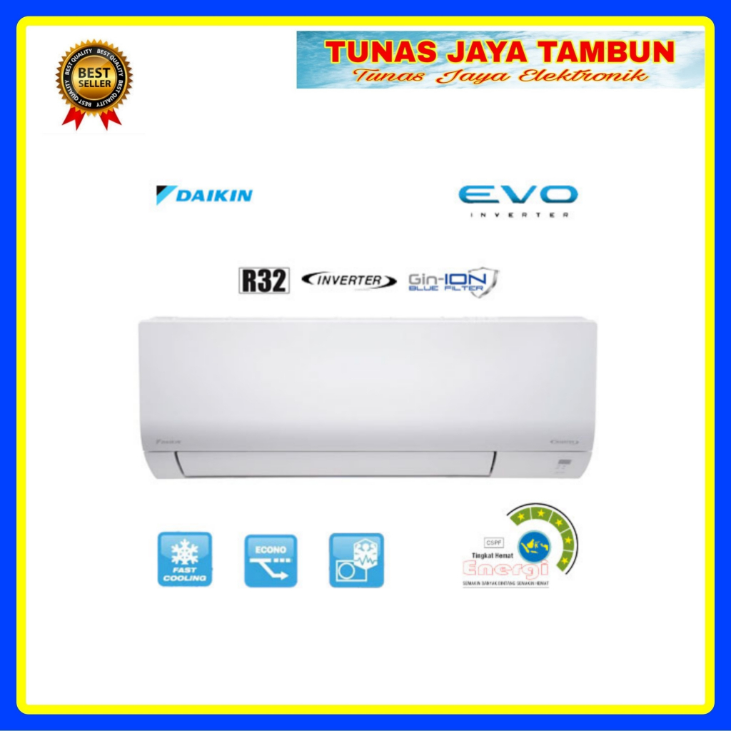 AC DAIKIN FTKF 25 AV / AC DAIKIN 1 PK INVERTER  MALAYSIA / DAIKIN FTKF-25AV AC INVERTER 1 PK