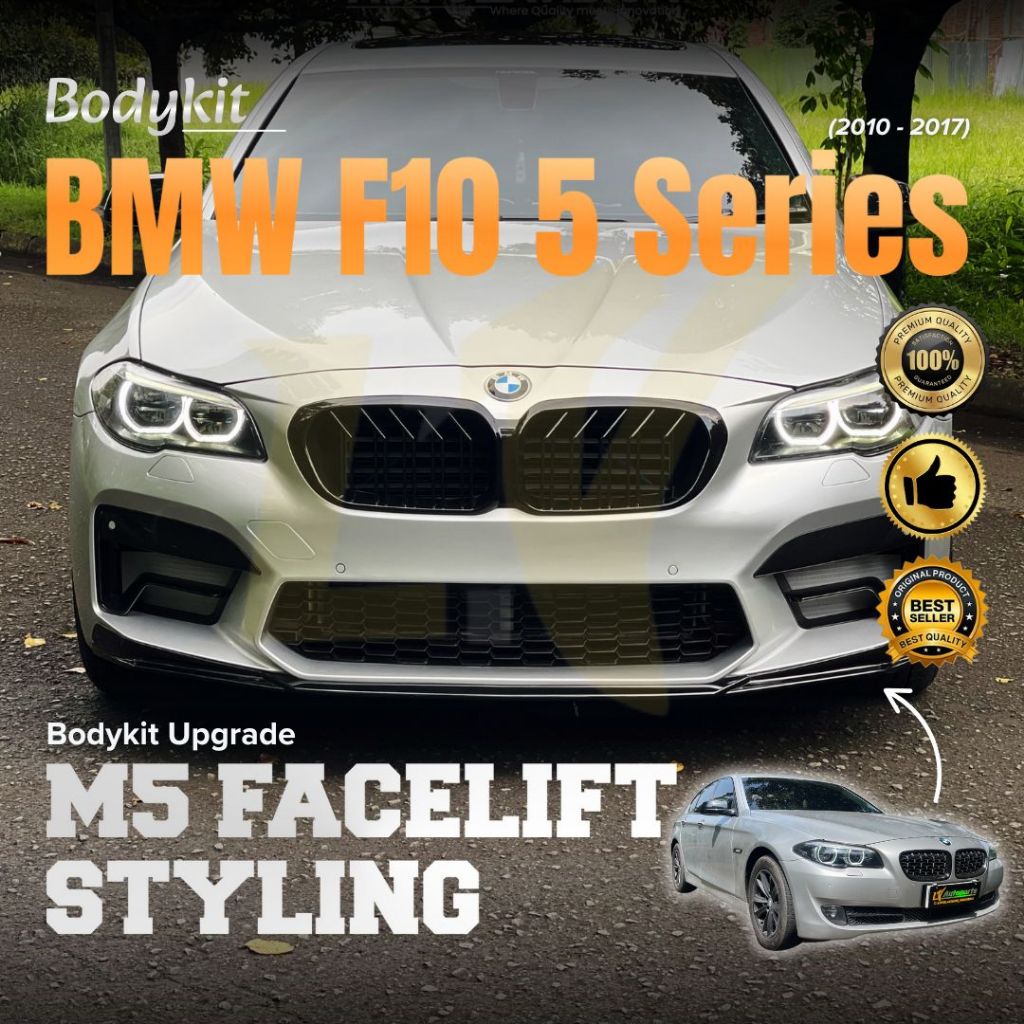 BMW F10 (2010 - 2018) 520 523 525 528 530 SERI 5 - BODYKIT, FRONT LIPS, REAR BUMPER & M5 QUAD TAILPI