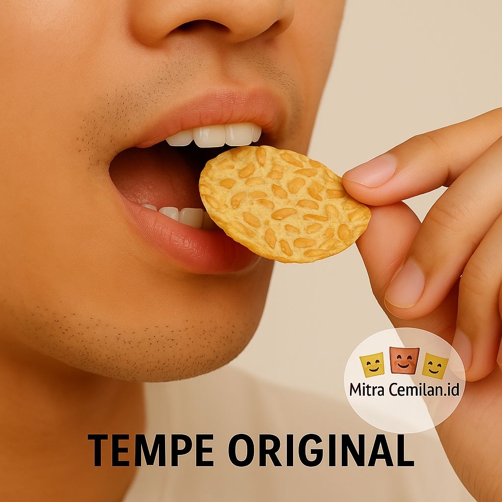 

TEMPE PREMIUM ORIGINAL 500 GRAM, KERIPIK TEMPE, TEMPE SAGU, KERIPIK ORIGINAL, TEMPE GORENG // SNACK TEMPE MITRACEMILANID