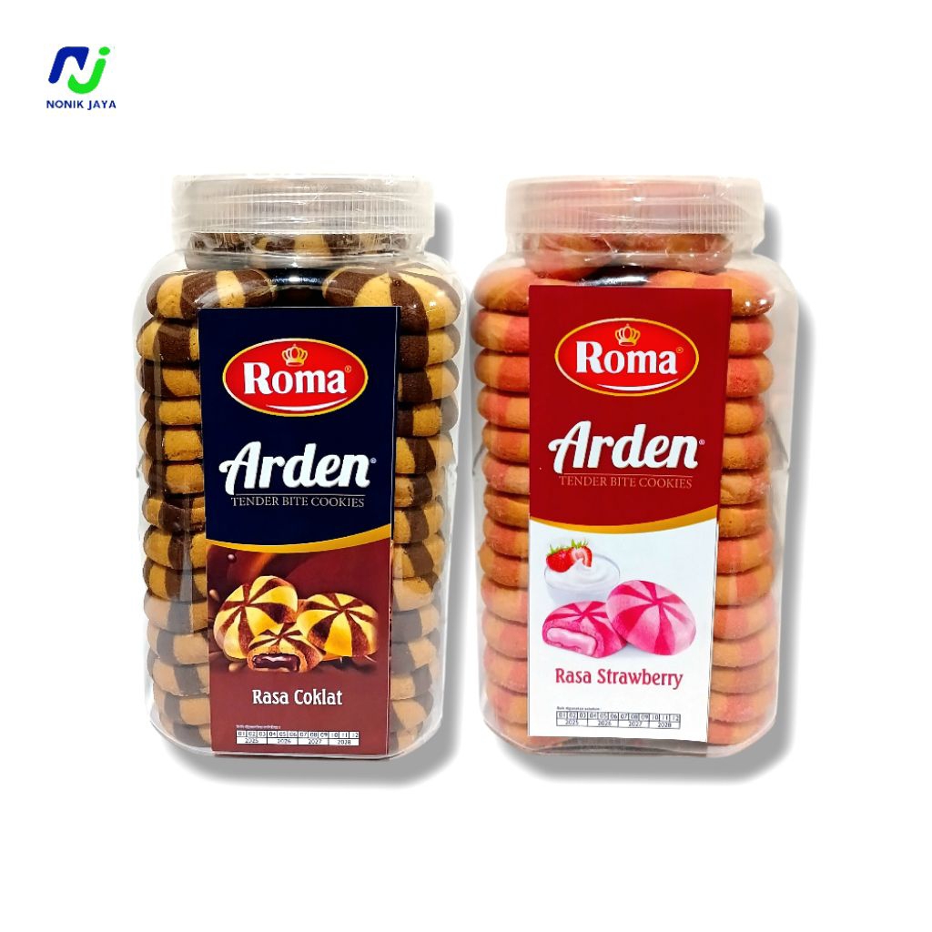

( KEMASAN TOPLES ) Roma Arden Tender Bite Cookies Toples Kemasan 755gr/780gr Choco Splendid Yogurt Strawberry