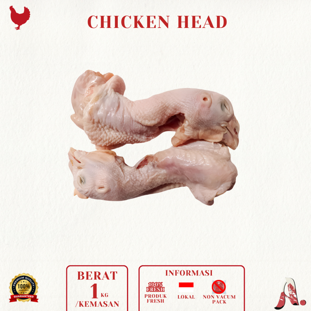 

Kepala Ayam Segar / Chicken Head Fresh / Daging Ayam Potong Segar