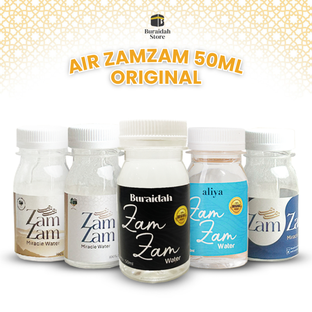 

Air Zamzam Original 100% Zam Zam Murni Asli Mekah Arab Saudi 50 ML Kemasan Ekslusif