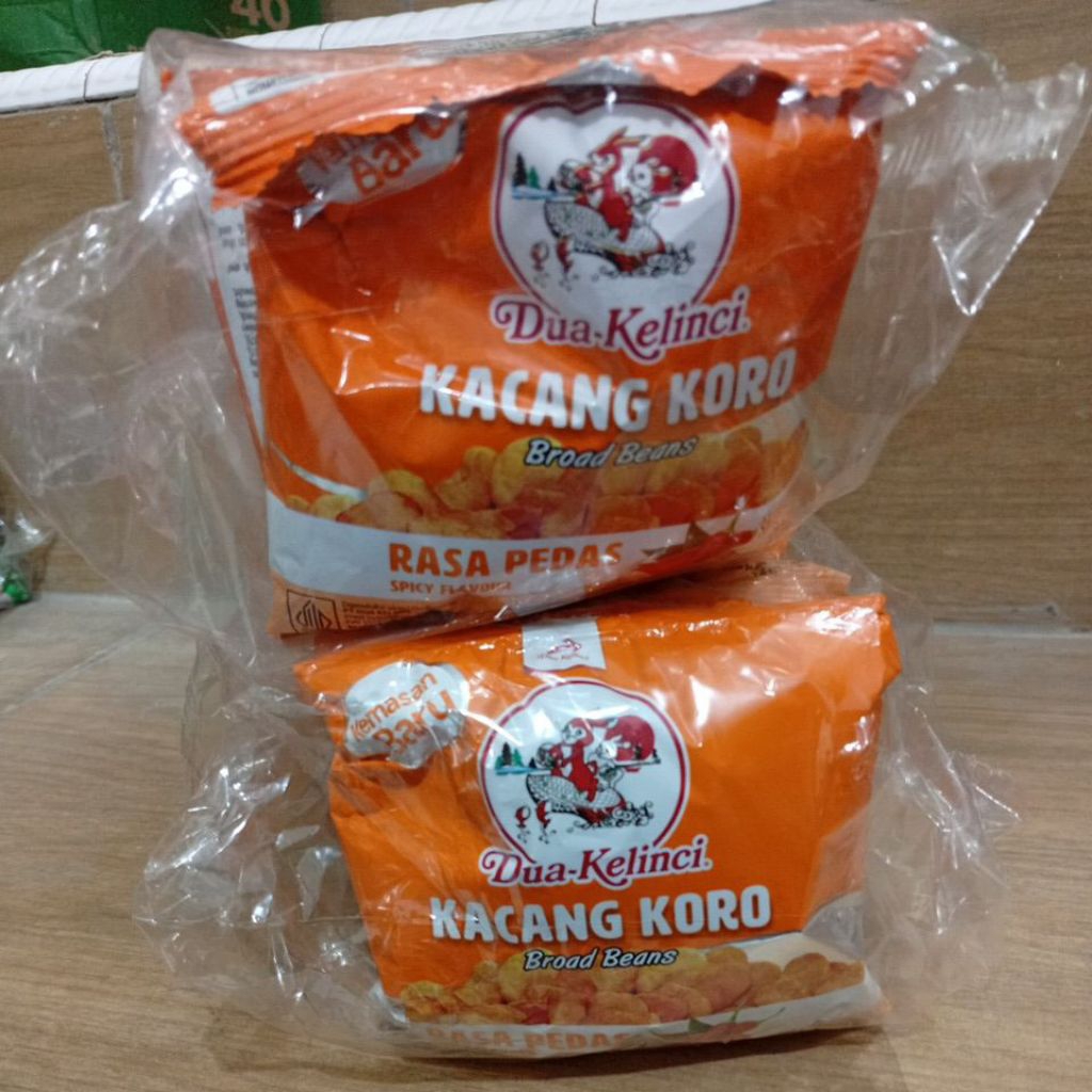 

dua kelinci kacang koro renceng rasa pedas 14g
