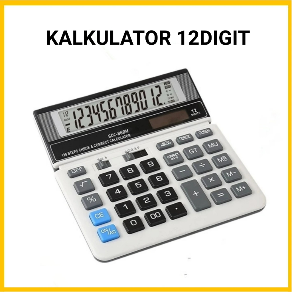 

Calculator 12 Digit / Kalkulator Desktop Meja Kantor LS-516