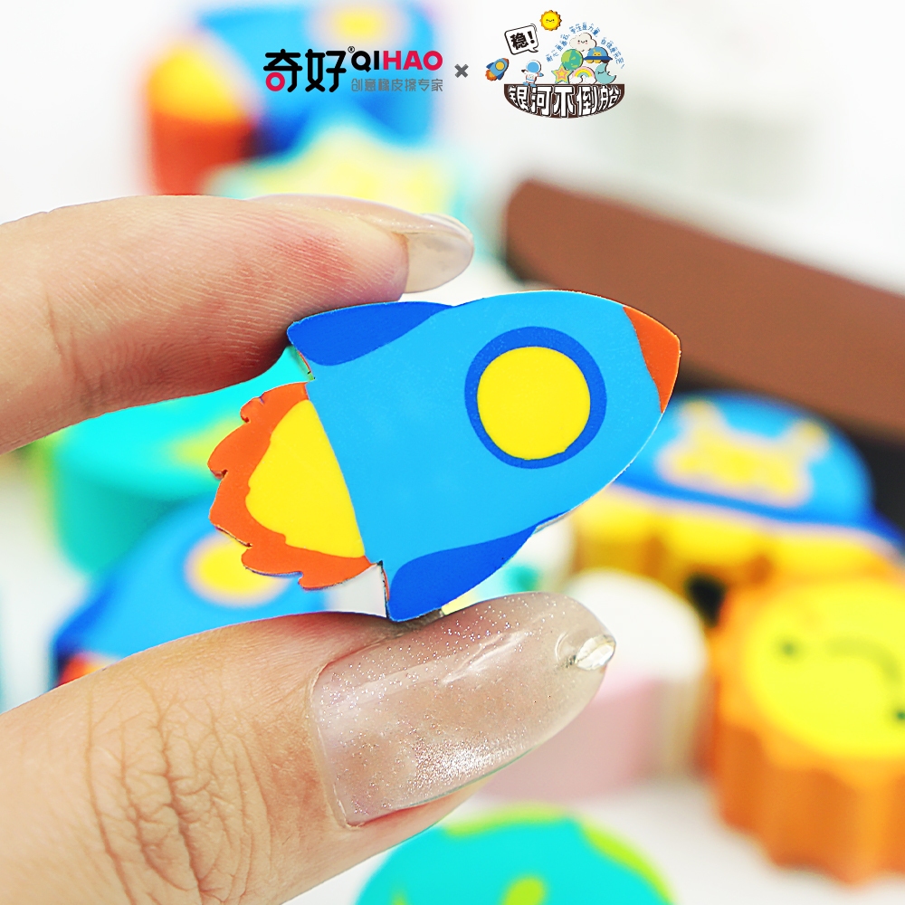 

8582 Penghapus Karakter Astronot Rocket mainan susun - Stack - Stationery gift anak