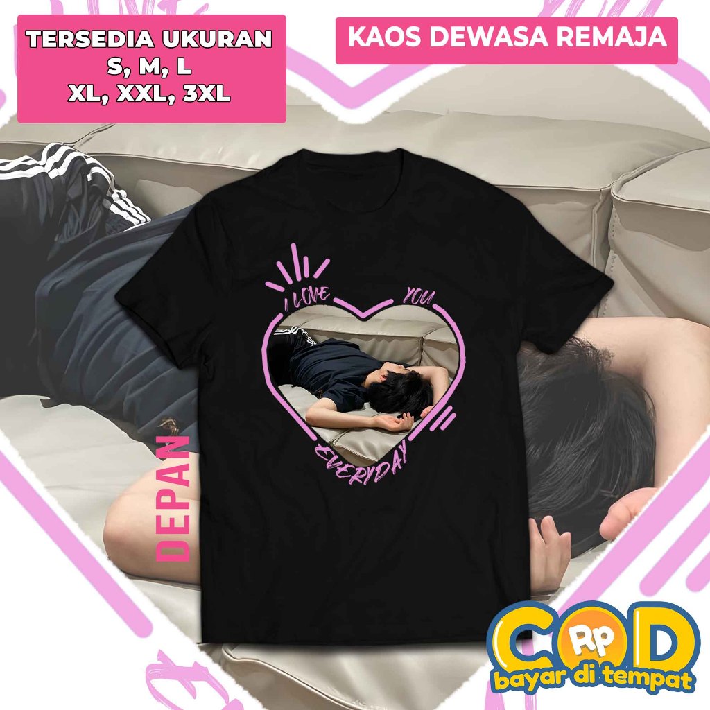 Kaos NCT DREAM I Love You Everyday Series Jaemin Ver - Haechan Mark Jeno Jaemin Jisung Chenle Renjun