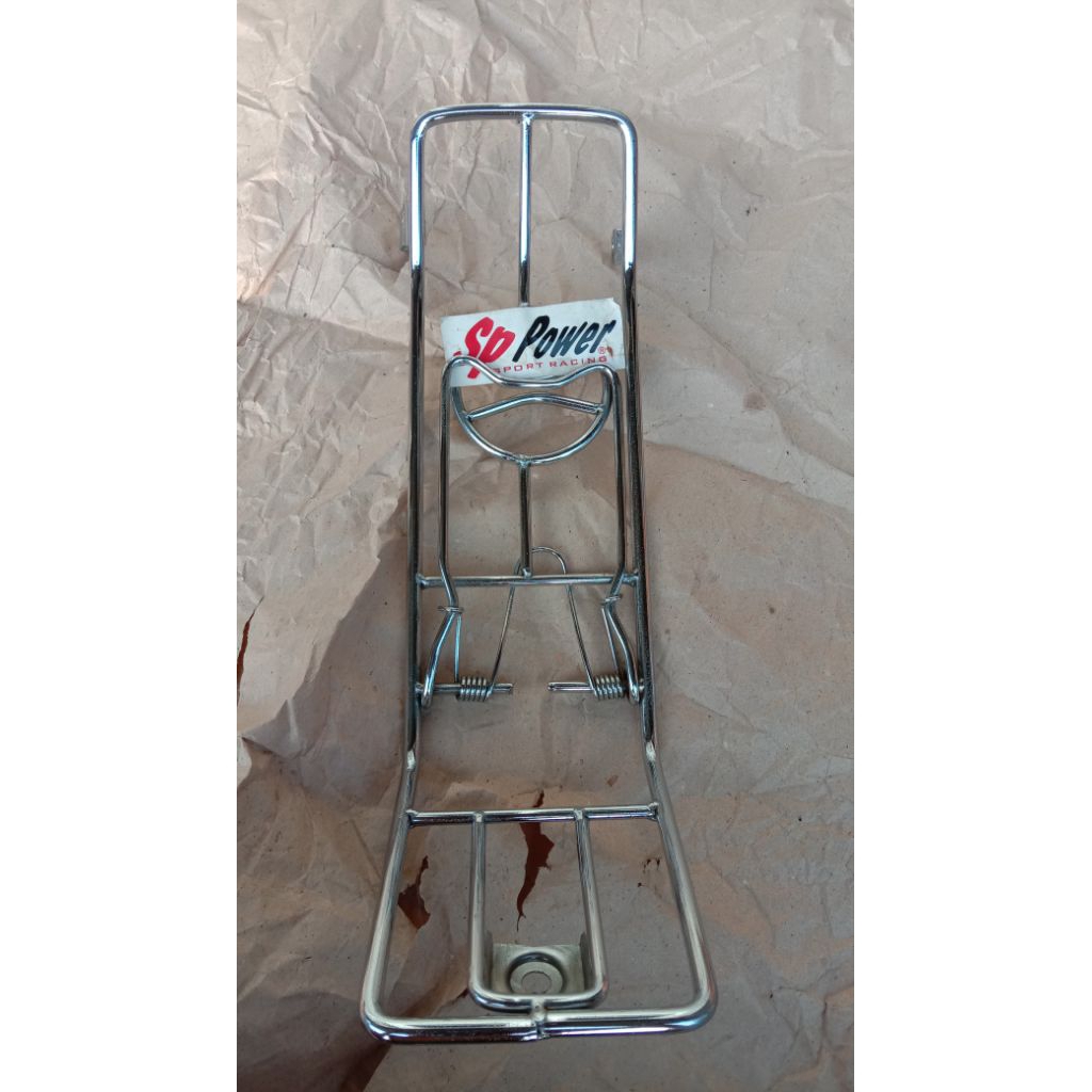 rak jepit rak jepit tengah jepitan mantel rak variasi lawas Honda kirana Kirana 125 non original NOS