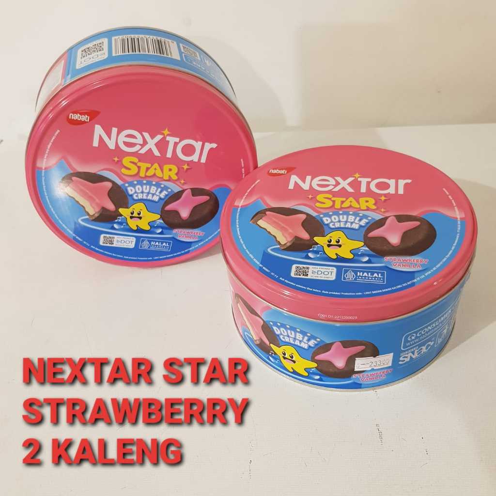 

2 KALENG Nabati NEXTAR STAR Double Cream Strawberry Vanilla 157,5 gr
