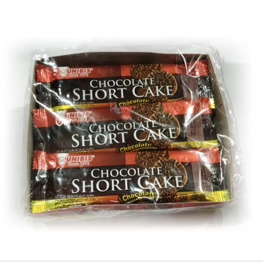 

Unibis Shortcake cokelat 31 Gram (isi 12) Unibis Biskuit Shortcake Cokelat Promo Cookies Food Snack Cemilan Biscuit Makanan Kering