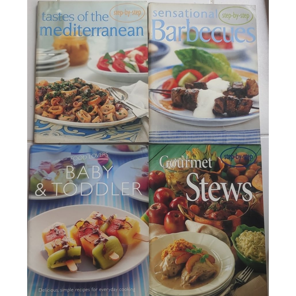 BUKU MASAK IMPORT MEDITERRANEAN.BARBECUES.BABY & TODDLERS.GOURMET STEWS (BEKAS ORIGINAL)