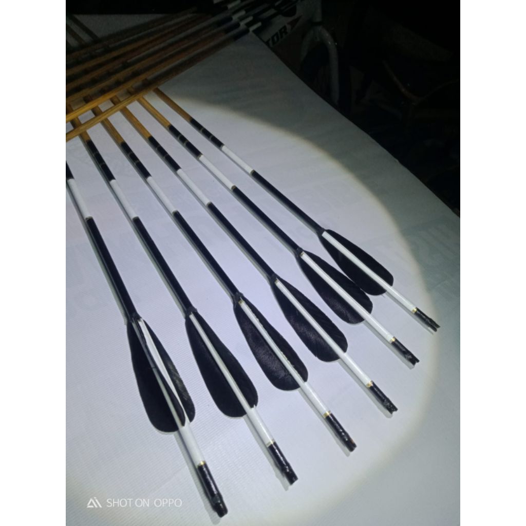 Arrow bambu Cresting Premium Vanesh kalkun Import 3inci /12pcs