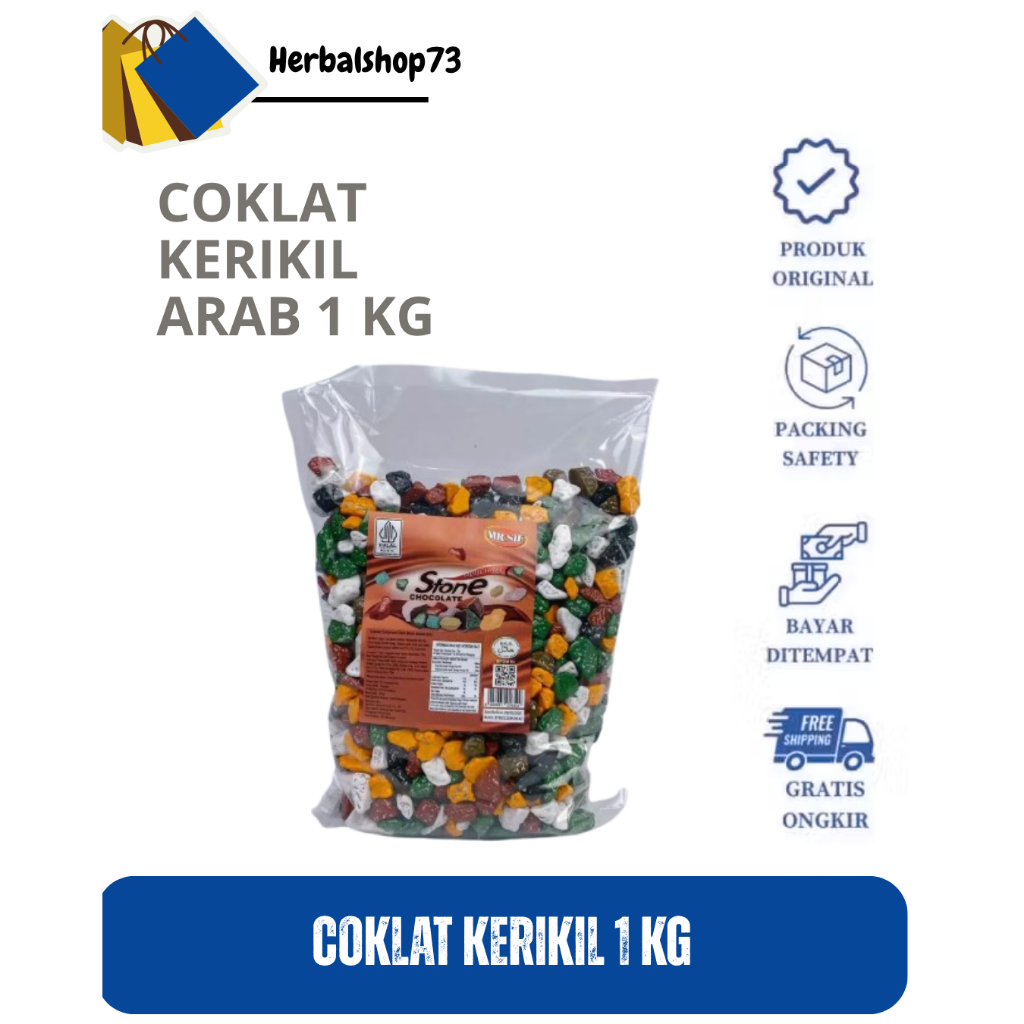 

Coklat Batu Arab 1kg Cokelat Kerikil Import Arab Saudi Renyah