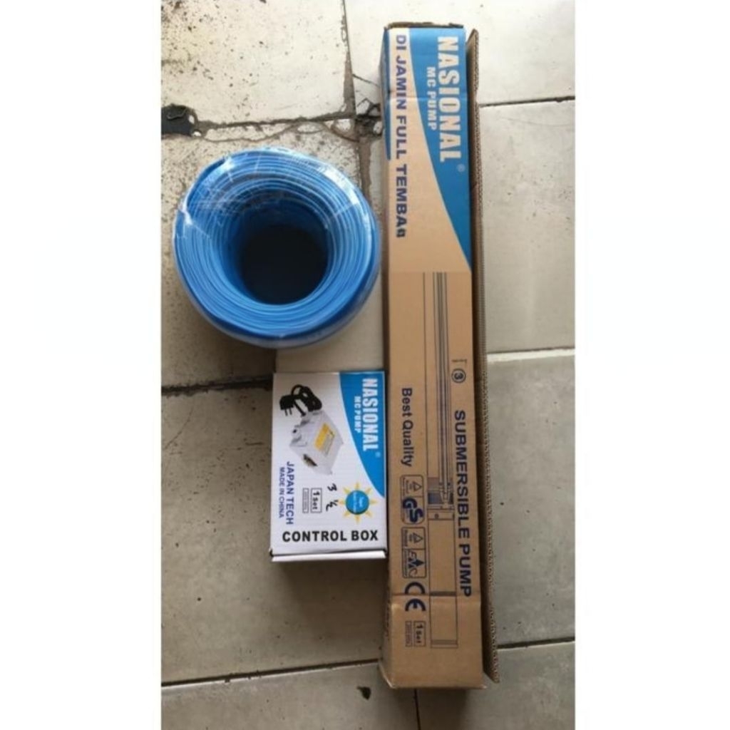 Pompa Submersible 200Watt Pompa Satelit Celup Sumur Bor Casing 3Inchi