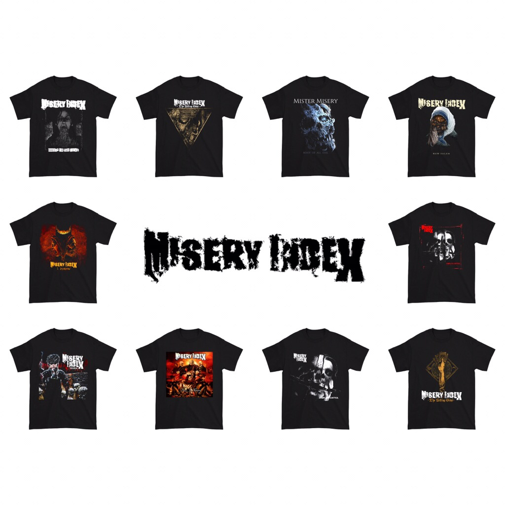 Kaos Misery Index Band Music | Baju Misery Index Band Musik | T Shirt Misery Index Band | Kaos Band 
