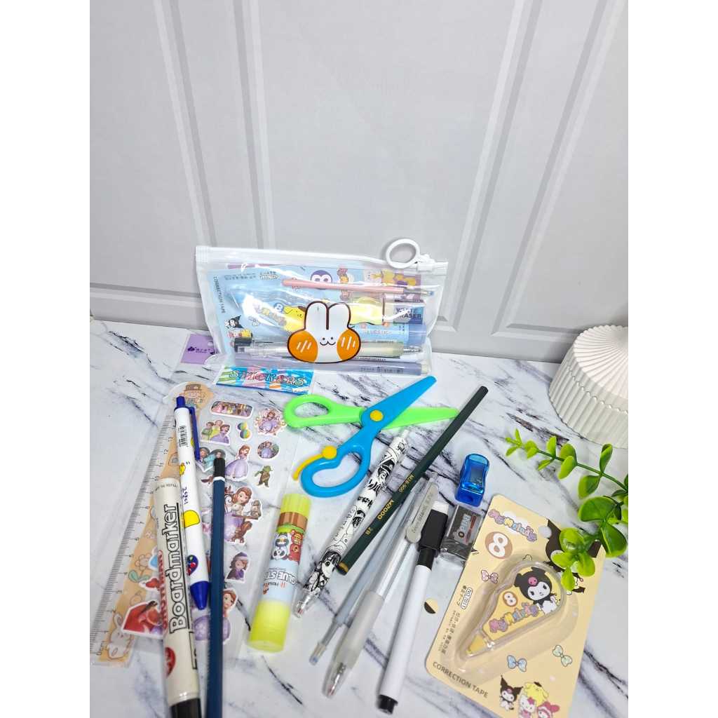

[READY] SET ALAT TULIS 11 IN 1 LENGKAP / STATIONERY UNTUK SOUVENIR HADIAH / HAMPERS KADO GIFT SEKOLAH