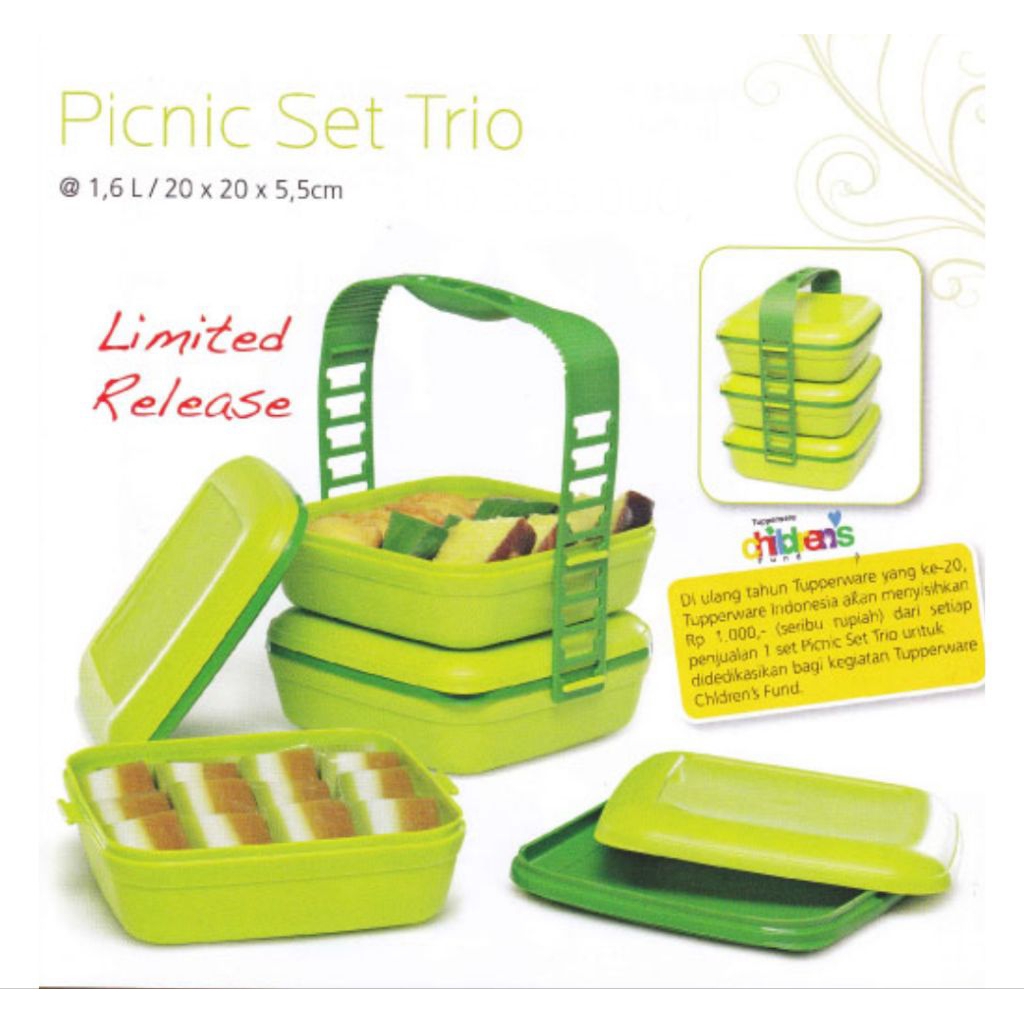 Picnic Set Trio Tupperware