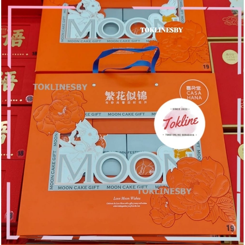 

CASA HANA CASAHANA MOONCAKE MOON CAKE KUE BULAN LOVE MOON WISHES ISI 12