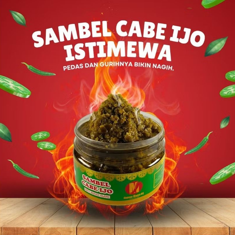 

dapoer Mama HQ ~ Sambal Cabe Hijau 200 gr/Sambal Cabe Ijo 200 gr