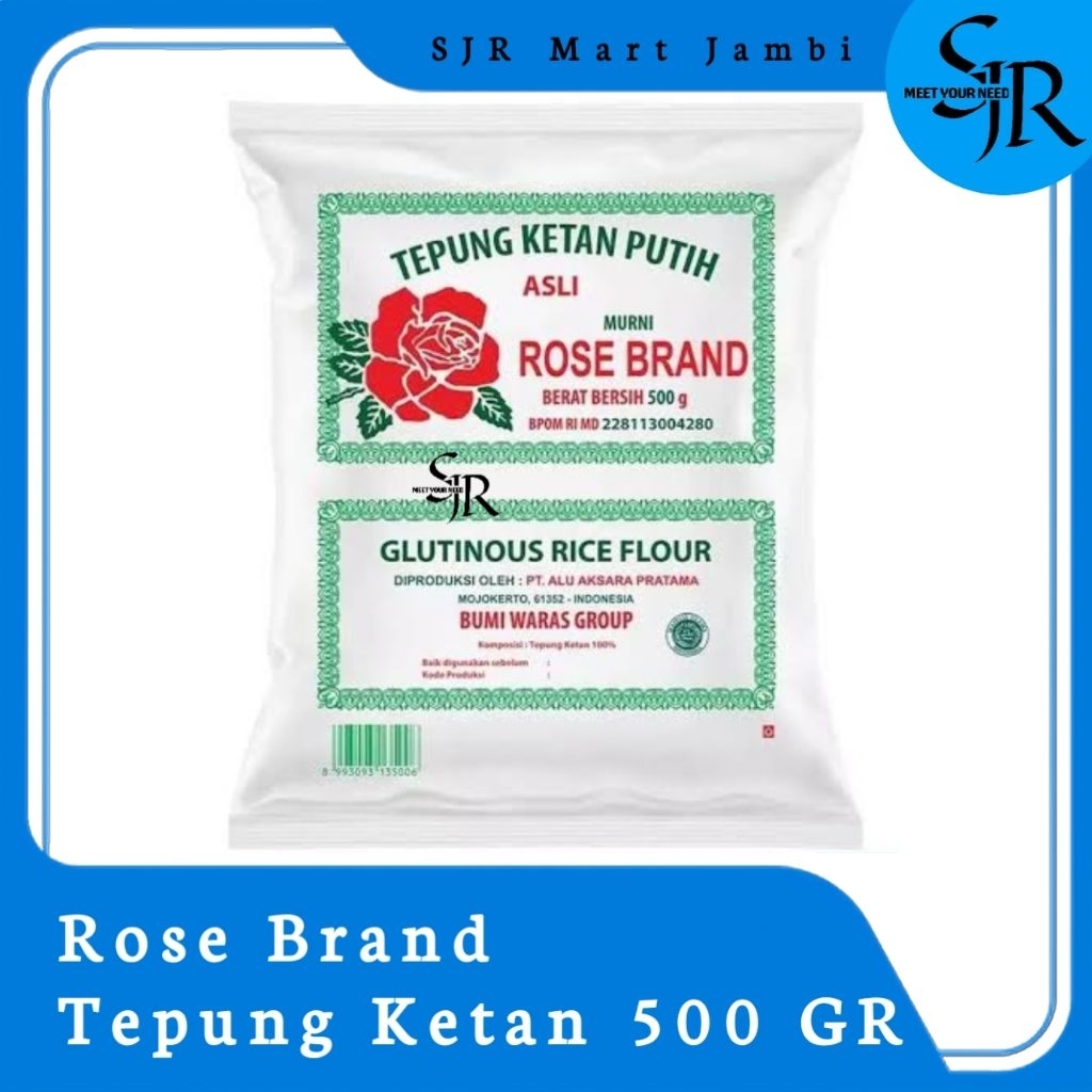 

[Tepung] Rose Brand - Tepung Ketan Putih | Kemasan 500g