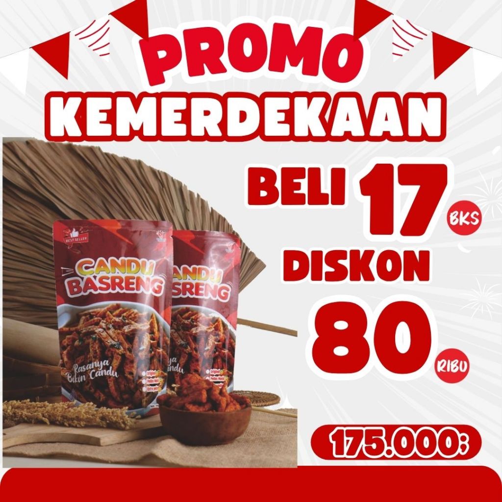

MERDEKA CANDU BASRENG !!! BELI 17 DISKON 80 RIBU