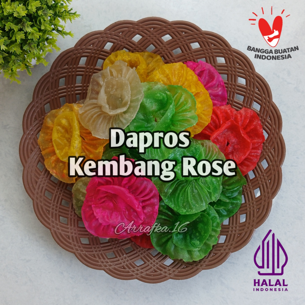 

Dapros kembang rose rengginang kutumayang singkong renggining jaat opak aci emping melinjo khas cianjur