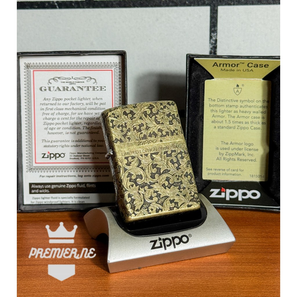 ZIPPO BATIK AIR FULL ENGRAVE ORIGINAL WITH SEAL ORANGE